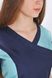 розмірна сітка костюм Марина (40-60) сорочкова, темно-синій/ментоловий, рукав короткий, брюки класичні 815150500 фото 3