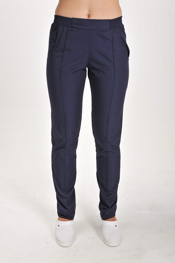 фото костюм Марина (40-60) сорочкова, темно-синій/ментоловий, рукав короткий, брюки класичні 815150500