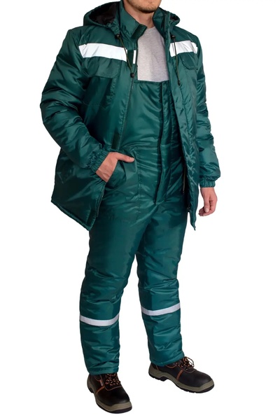 фото Костюм робочий ЕКСПЕРТ зелений куртка+комбінезон (Зима) 2268807901