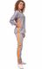 розмірна сітка костюм СЗ-Парма (40-66) преміум-котон сірий/помаранчевий, брюки джогери 2653960015 фото 4