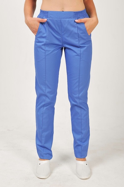 фото брюки Рубіна (40-60) преміум-котон, блакитний, брюки класичні 826779300