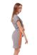 розмірна сітка сукня Парма (40-66) через голову тк.батист - колір сірий/помаранчевий, рукав короткий 2866981300 фото 1