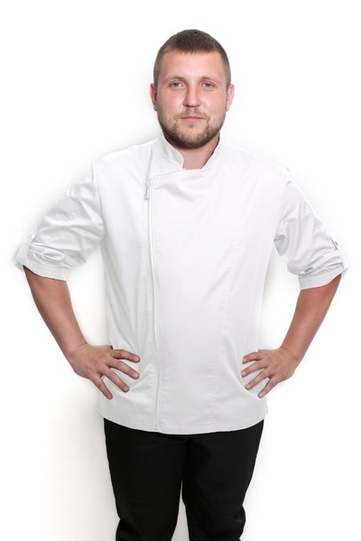 фото Кітель кухаря Косуха котон білий сітка на спині розмір 44 13628262820