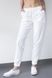 розмірна сітка брюки джогери розмір 40, преміум-котон білий (40-54) 237446501 фото 1