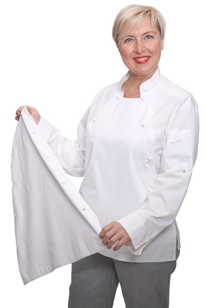 фото Кітель кухаря Прованс котон білий сітка на спині розмір 42 143271504