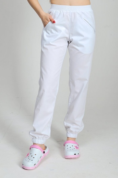 фото брюки жіночі (40-60) сорочкова, білий, брюки джогери 832682500