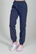 фото брюки жіночі (40-60) сорочкова, темно-синій, брюки джогери 2187986901