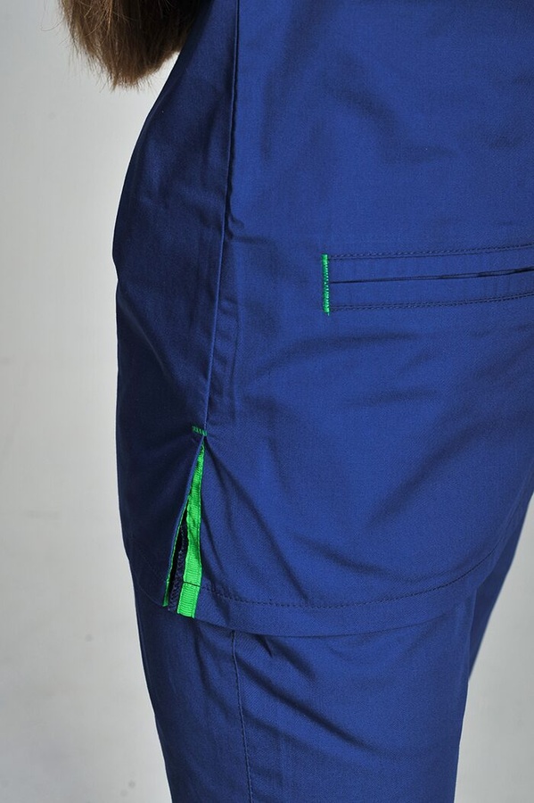 фото костюм Саманта (40-60) сорочкова, темно-синій, рукав короткий, брюки класичні 824807900