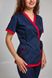 розмірна сітка костюм Азалія (40-60) сорочкова, темно-синій/червоний, рукав короткий, брюки класичні 683669701 фото 1