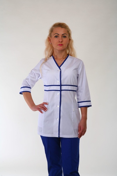 медичний костюм 22104 тканина батист, брюки класичні, розмірний ряд (42-60) 2004276015 фото