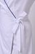 розмірна сітка халат Венеція (40-60) сорочкова, білий/темно-синій, рукав 3/4 767840500 фото 3