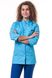 медичний костюм СЗ-Пекін (40-64) на кнопках тк.преміум-котон - колір блакитний/електрик, рукав 3/4, брюки класичні 2664416615 фото