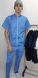 фото медичний костюм Титан ВТ-30038 котон блакитний (р.42-66) рукав короткий, брюки прямі 13548427422