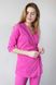 медичний костюм Шанхай, Стрейч (р.40-54) рожевий, рукав 3/4 2364731100 фото