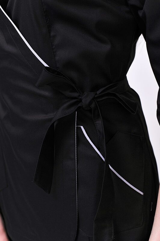 фото костюм Венеція (40-60) преміум-котон, чорний/димчатий, рукав 3/4, брюки класичні 769493500