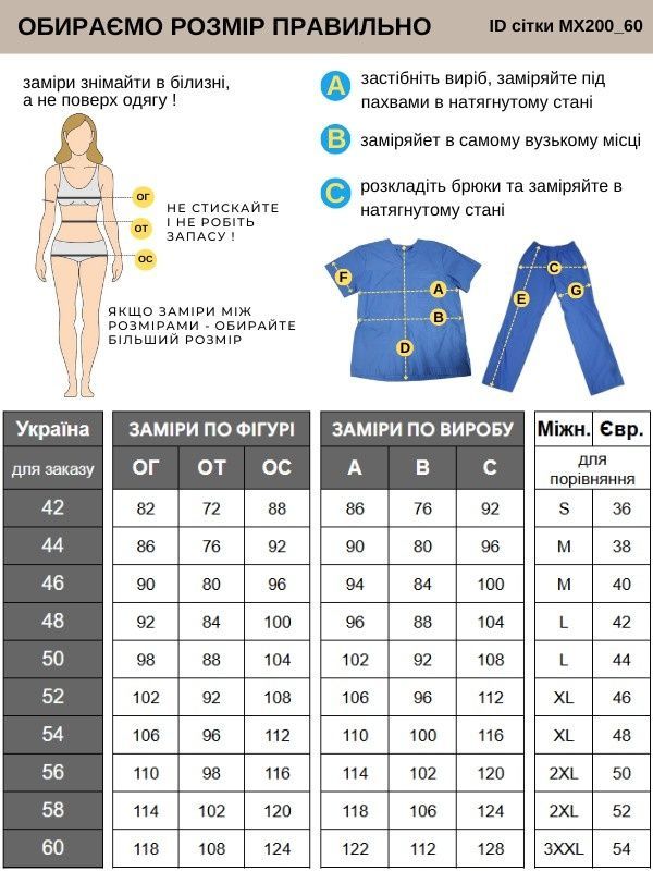 Медичний костюм жіночий на блискавці 64р. № 2265 батист м'ятний/сірий - Медична форма Хелслайф (85998215.470.517)