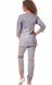 медичний костюм СЗ-Парма (40-66) через голову тк.преміум-котон - колір сірий/помаранчевий, рукав 3/4, брюки джогери 2653960015 фото 5