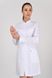 фото халат Пекін (40-64) на кнопках тк.преміум-котон - колір білий , рукав довгий 2706373615