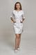 розмірна сітка сукня Ріо (40-60) сорочкова, білий, рукав 1/2 433203101 фото 2