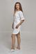розмірна сітка сукня Ріо (40-60) сорочкова, білий, рукав 1/2 433203101 фото 5