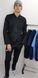 фото медичний костюм Титан ВТ-30041 котон чорний (р.42-66) рукав довгий, брюки прямі 13548427429