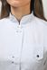 розмірна сітка куртка Рубіна (40-60) сорочкова, білий/темно-синій, рукав 3/4 1571699502 фото 4
