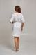 розмірна сітка сукня Ріо (40-60) преміум-котон, білий, рукав 1/2 433509501 фото 3