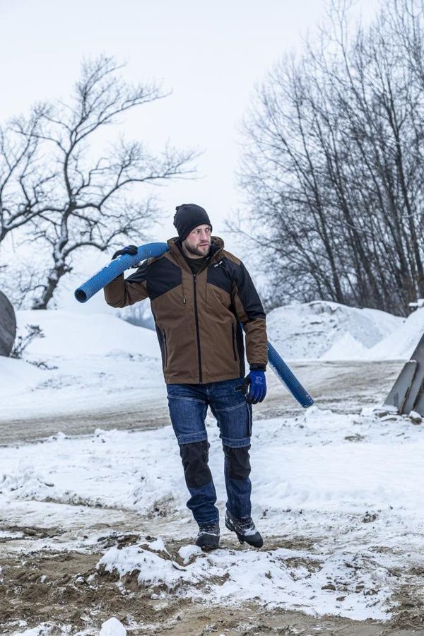 Куртка робоча утеплена 3 в 1 WINTER BROWN розмір S Коричневий/Чорний RipStop 200г/м2