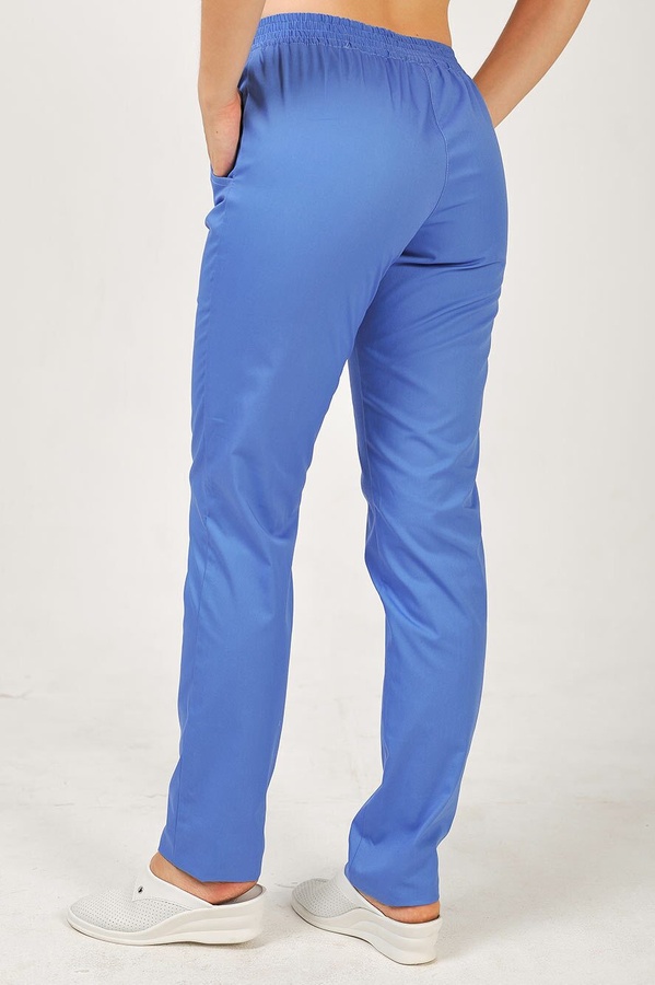 фото брюки Рубіна (40-60) преміум-котон, блакитний, брюки класичні 826779300