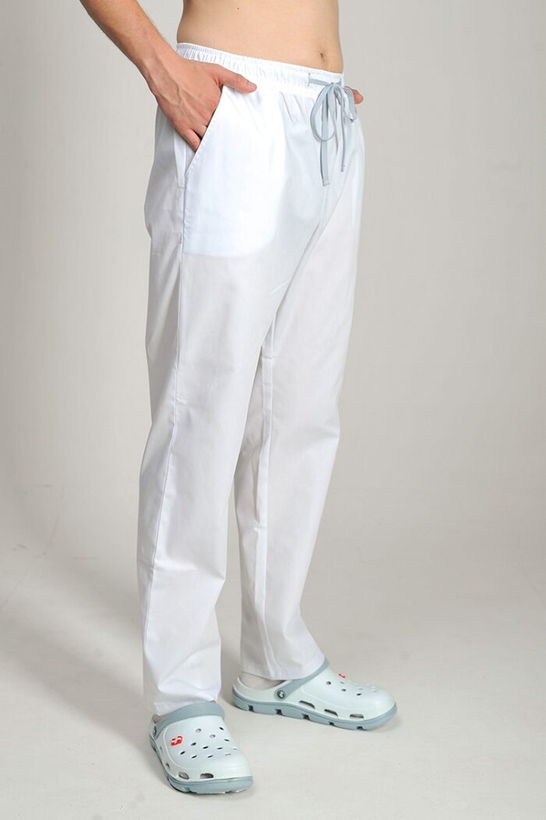фото брюки Мартін (40-60) преміум-котон, білий, брюки прямі 606898501