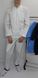 фото медичний костюм Титан ВТ-30043 стрейч білий (р.42-66) рукав довгий, брюки прямі 13548427434