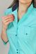 розмірна сітка костюм Рубіна (40-60) сорочкова, ментоловий/темно-синій, рукав 3/4, брюки класичні 91434105 фото 4