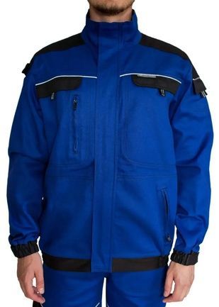Костюм робочий з комбінезоном COOL TREND бавовна волошковий/чорний 260 г/м розмір 46 (INS.1955)