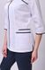 розмірна сітка костюм Жасмін (40-60) сорочкова, білий/темно-синій, рукав 3/4, брюки класичні 775416500 фото 4