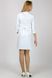 розмірна сітка халат Роуз (40-60) сорочкова, білий, рукав 3/4 794163500 фото 4
