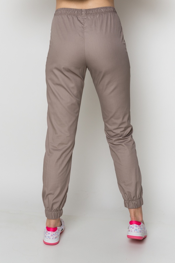 фото брюки жіночі (40-60) преміум-котон, мокко, брюки джогери 579195704