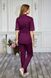 розмірна сітка костюм котон Рубіна фіолетовий, брюки класичні (42-56) 958243700 фото 2