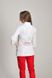 розмірна сітка костюм Сакура (40-60) преміум-котон, білий/червоний, рукав 3/4, брюки класичні 823002900 фото 4