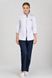 розмірна сітка костюм Пекін (40-64) на кнопках тк.преміум-котон - колір білий/темно-синій, рукав 3/4, брюки класичні 2443501415 фото 4
