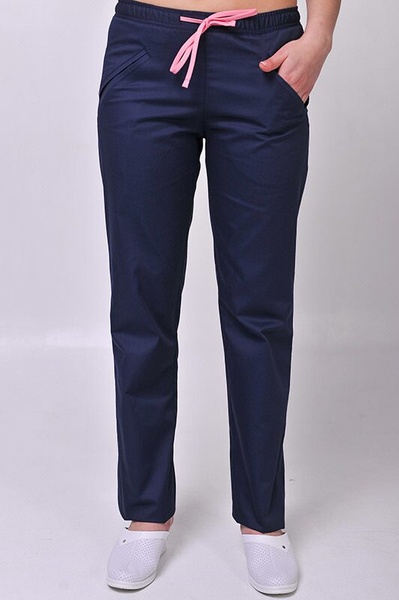 брюки медичні Саманта (40-60) преміум-котон, колір темно-синій, тип брюк - класичні 677562301 фото