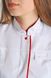 розмірна сітка куртка Сакура (40-60) сорочкова, білий/червоний, рукав 3/4 1582543502 фото 3