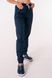 фото брюки Парма (40-66) тк.преміум-котон - колір темно-синій , брюки джогери 1442515901