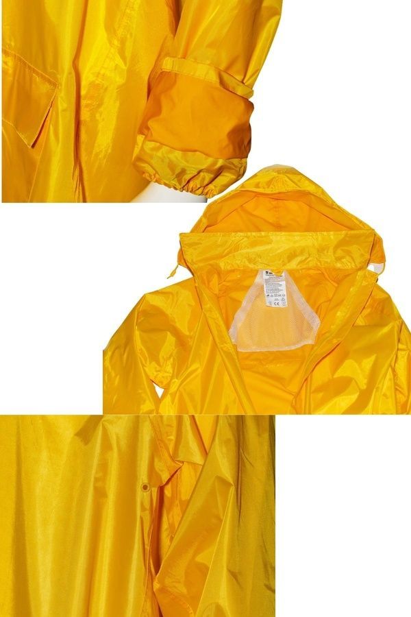 Плащ від дощу з PVC покриттям CHESTER YELLOW прогумована жовтий розмір L - Робочий одяг Сізам