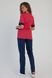 розмірна сітка костюм батист Міра червоний/темно-синій, брюки класичні (40-64) 13605789513 фото 3