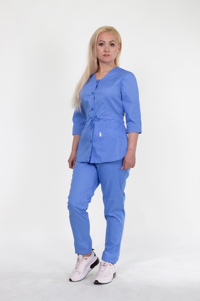 медичний костюм 3273 розмір 42 (84-72-88) тканина котон, брюки джогери, розмірний ряд (42-60) 13534036559 фото