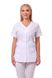 медичний костюм Анталія (40-66) на кнопках тк.батист - колір білий , рукав 1/2, брюки класичні 1280674301 фото