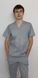 фото медичний костюм Герус ВТ-30031 батист сірий (р.42-66) рукав короткий, брюки прямі 13548427394
