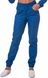 фото брюки Парма (40-66) тк.преміум-котон - колір синій , брюки джогери 2876973100