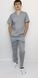 розмірна сітка медичний костюм Герус ВТ-30032 котон сірий (р.42-66) рукав короткий, брюки прямі 13548427396 фото 3