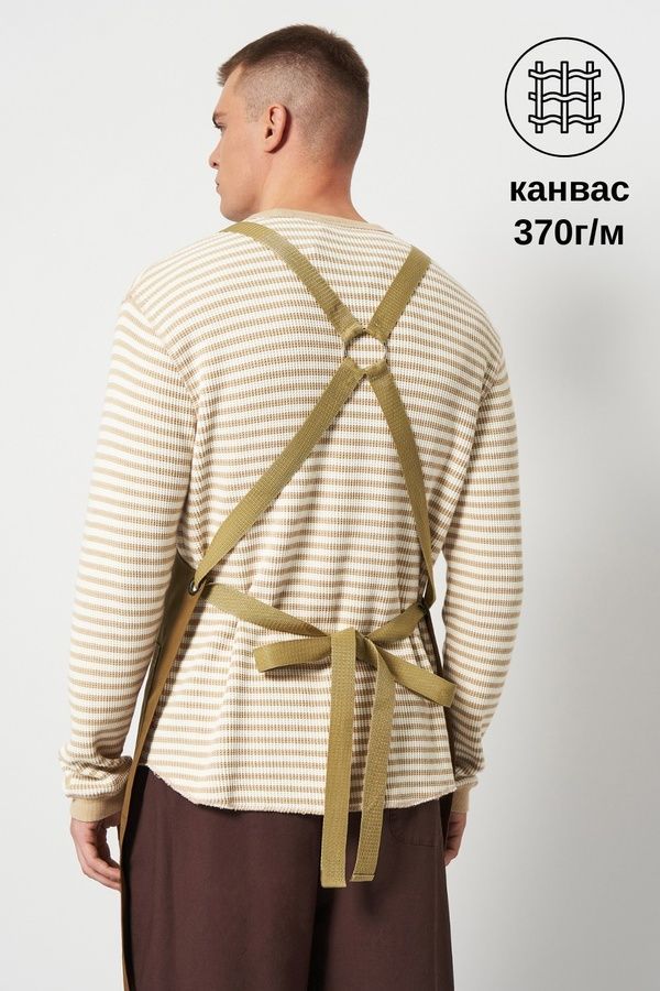 Фартух для офіціантів і барменів Джорджия канвас р.44-50 койот/бежевий (270.289)